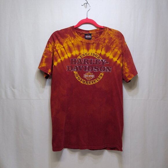 Harley Davidson T-Shirt Cycle Connection Joplin, Mo 100% Cotton Men's Medium VTG - Picture 1 of 6